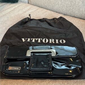 Vittorio Black Clutch Bag